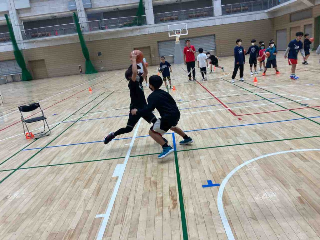 昨日習ったことも今日の練習で実践していました