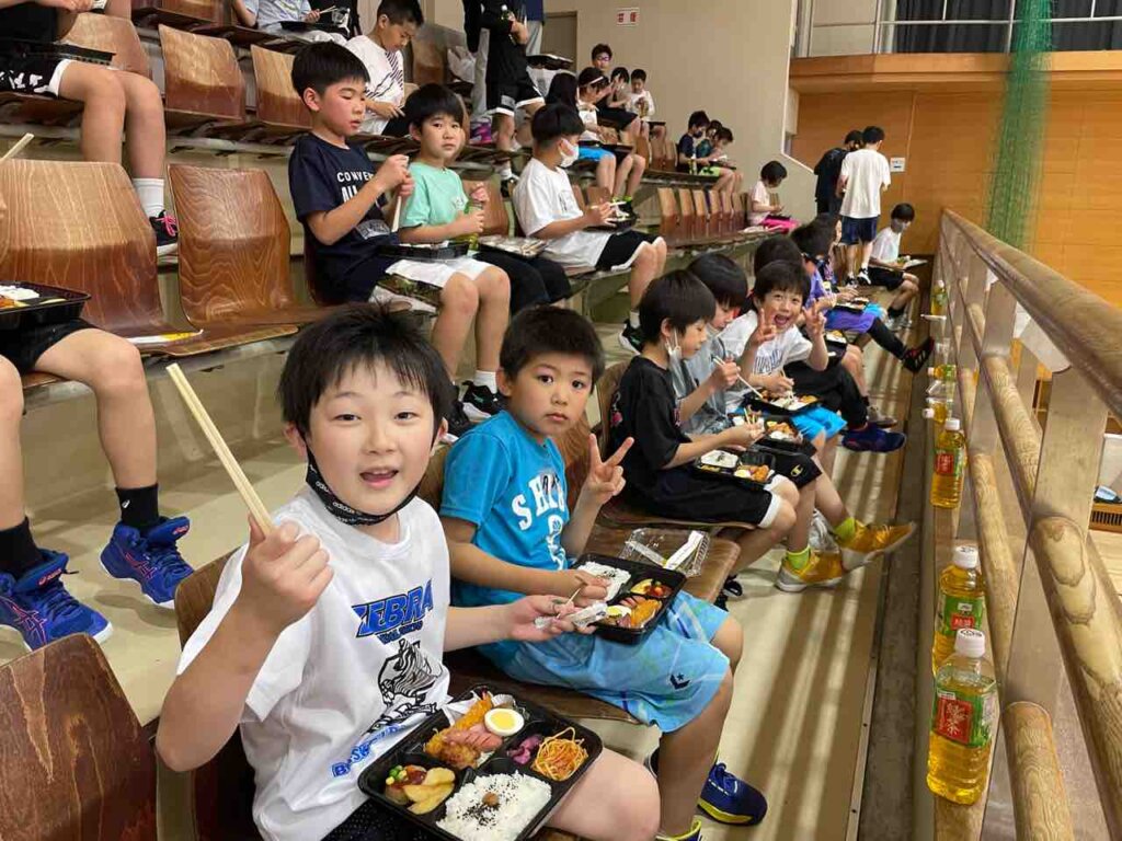昼食を食べ、午後に向けて準備万端