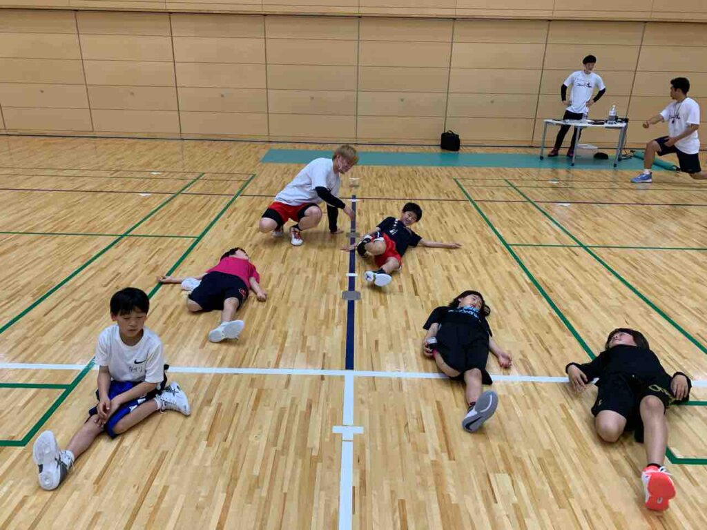 練習後のストレッチは重要重要(o^^o)