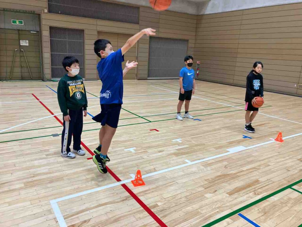 続いてはシュート練習