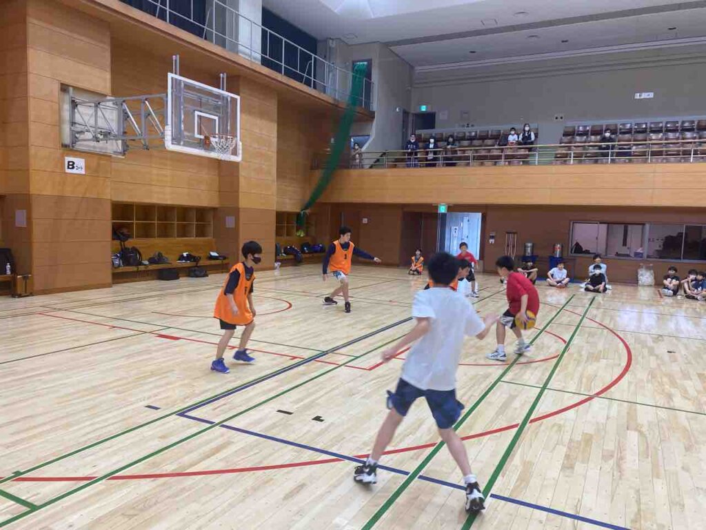 練習の最後は紅白戦を実施