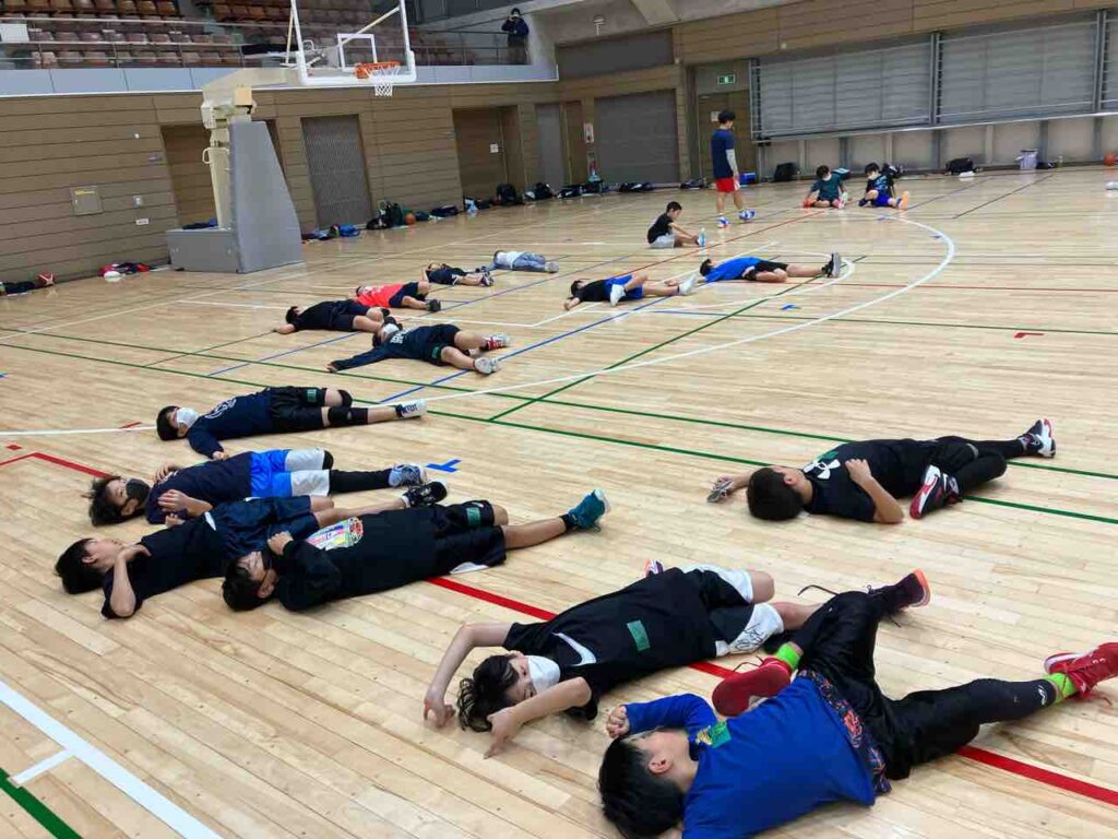昨日習ったことも今日の練習で実践していました