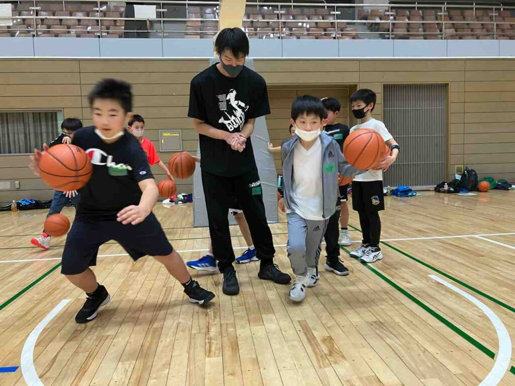 昨日習ったことも今日の練習で実践していました