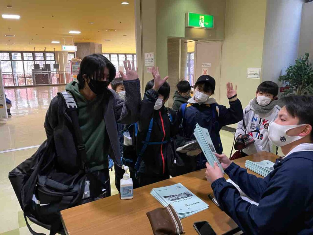 受付も済ませ、いざ合宿へ