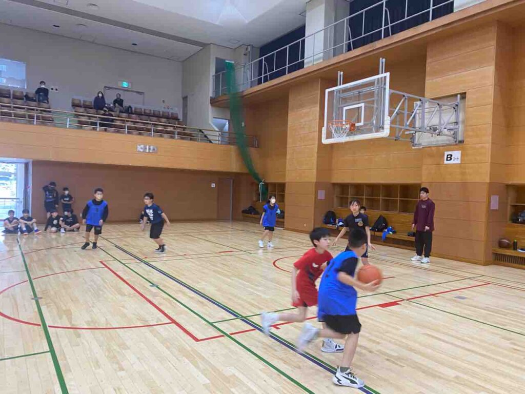 練習の最後は紅白戦を実施