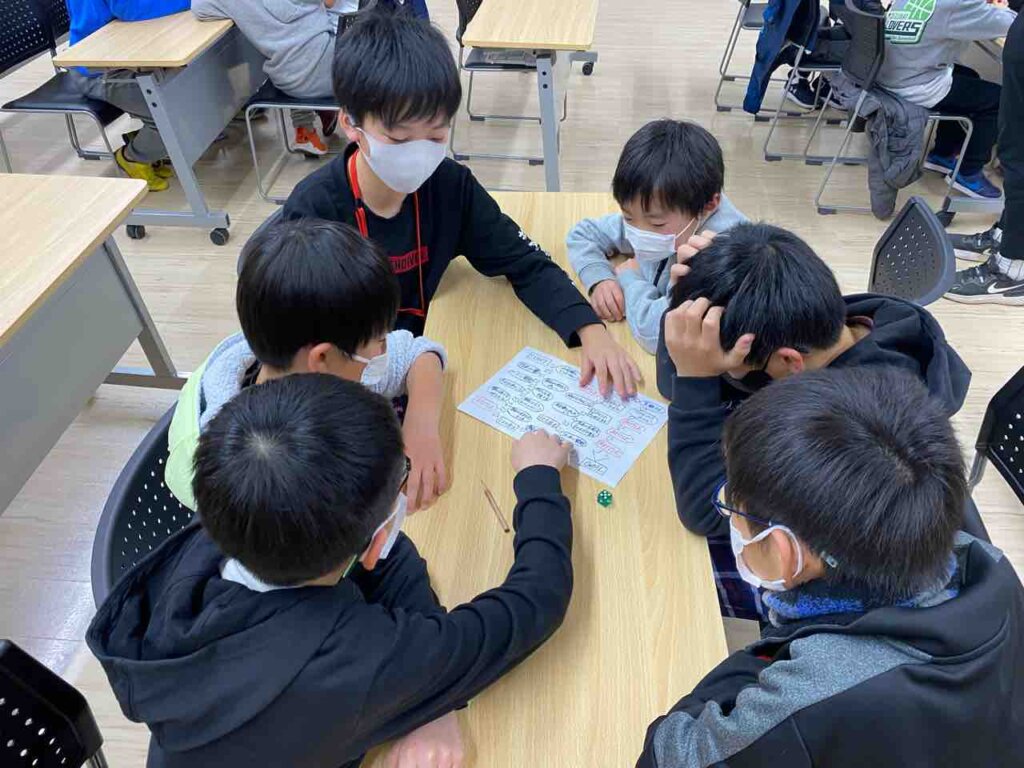 最後はちひろコーチ、しもんコーチ作のすごろくゲーム大盛り上がりでした