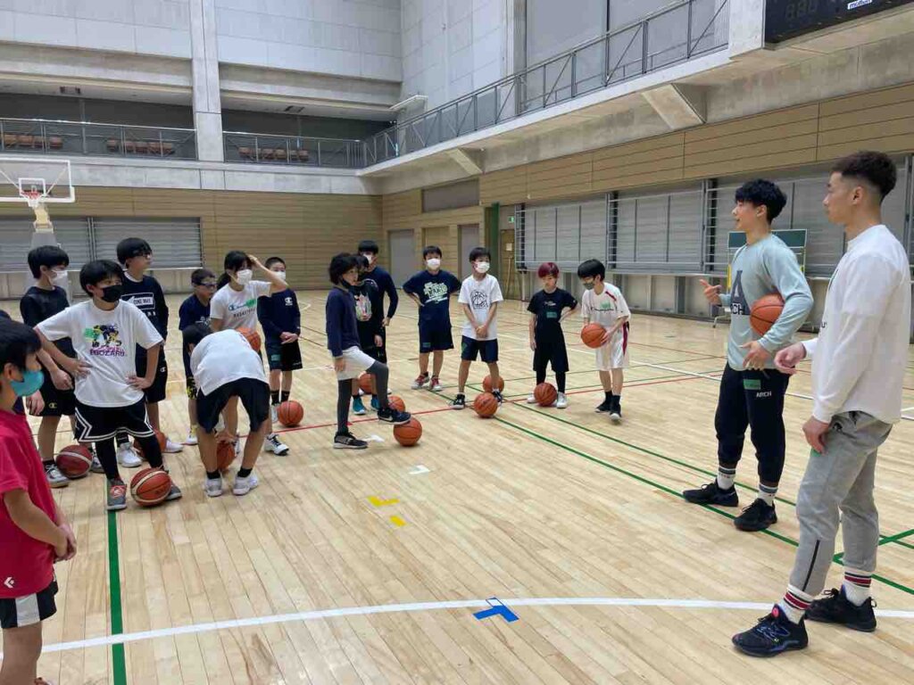 昨日習ったことも今日の練習で実践していました