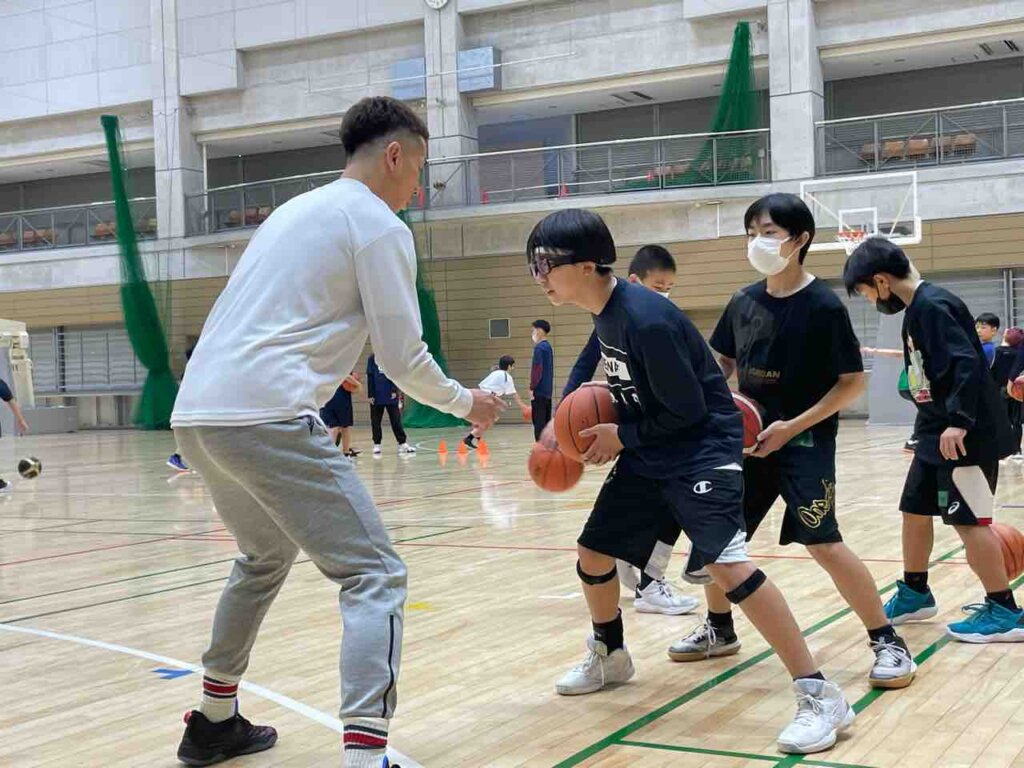 昨日習ったことも今日の練習で実践していました