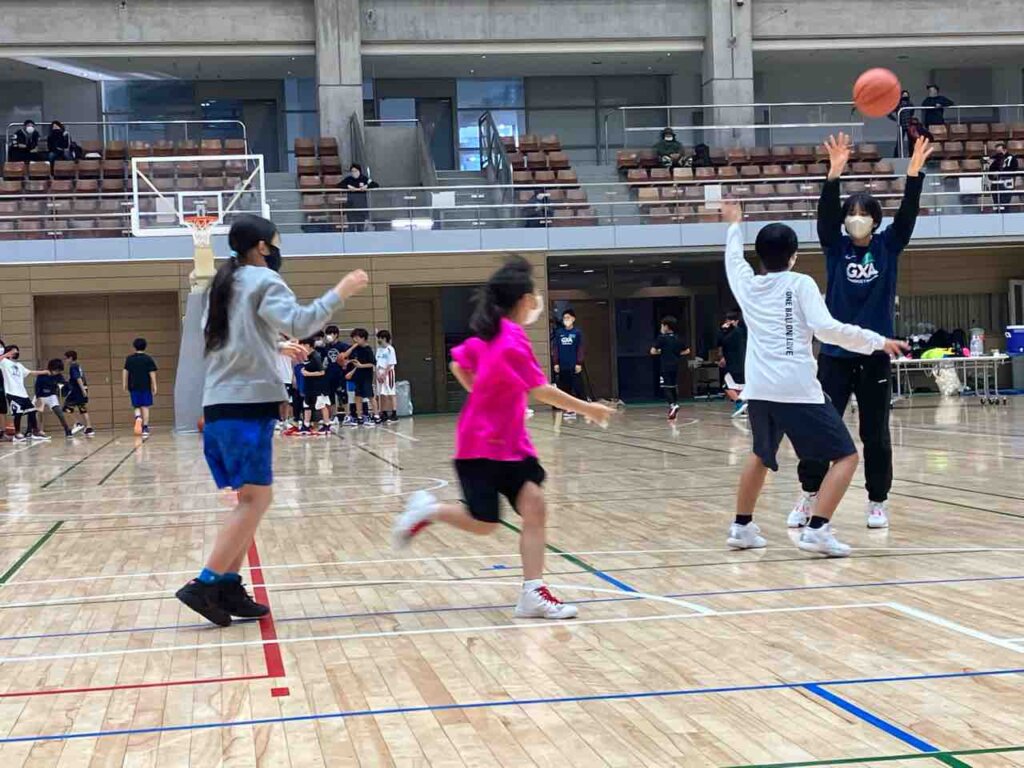 昨日習ったことも今日の練習で実践していました
