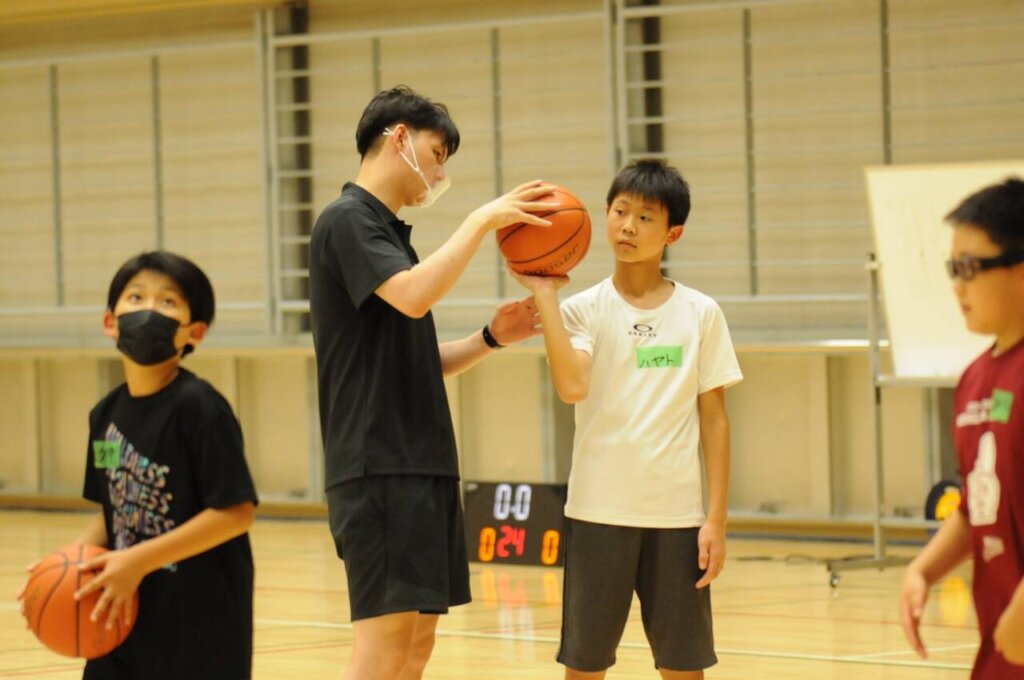 色んなステップを試しながら午後はとにかくシュートの練習