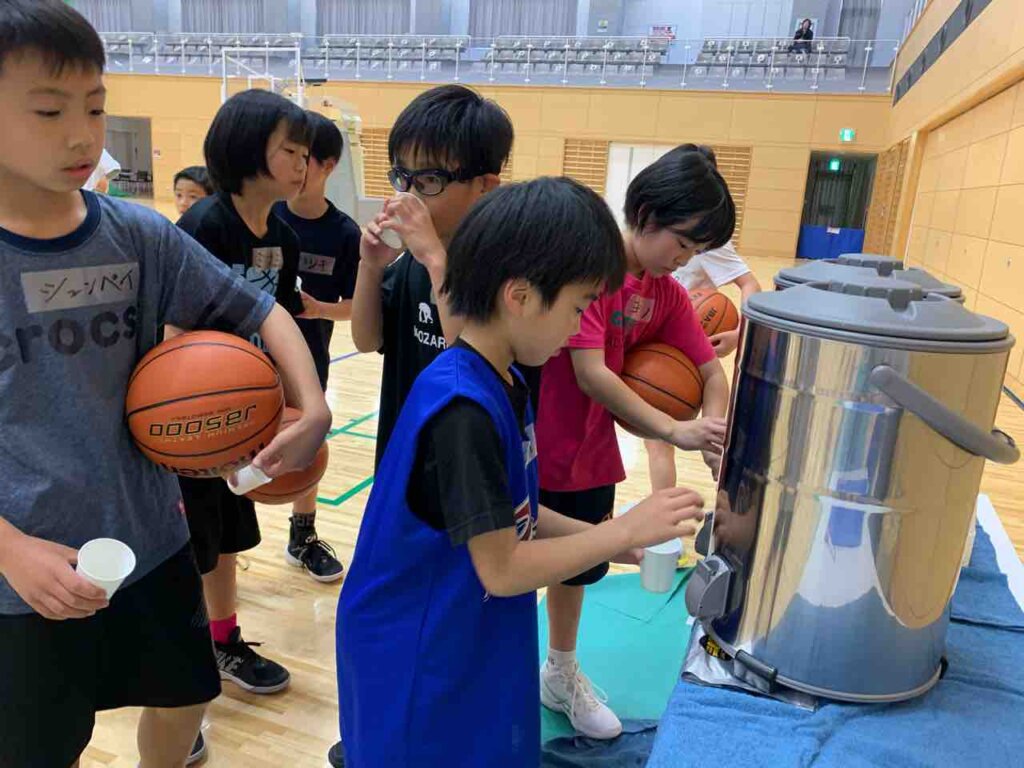 水分補給もしっかりね！